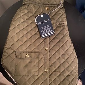 Nautica NWTS waterproof dog vest with Sherpa lining